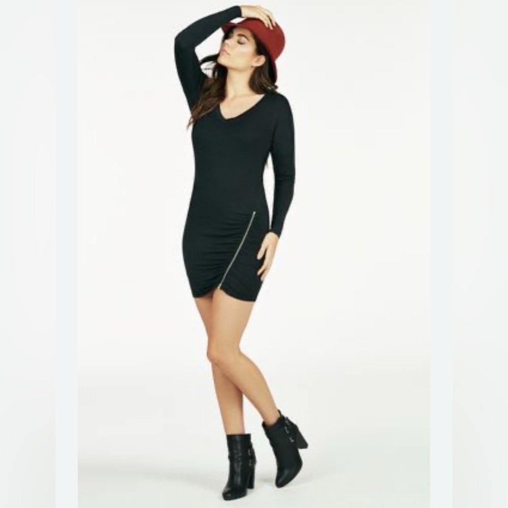 JustFab thin sweater dress with side zipper